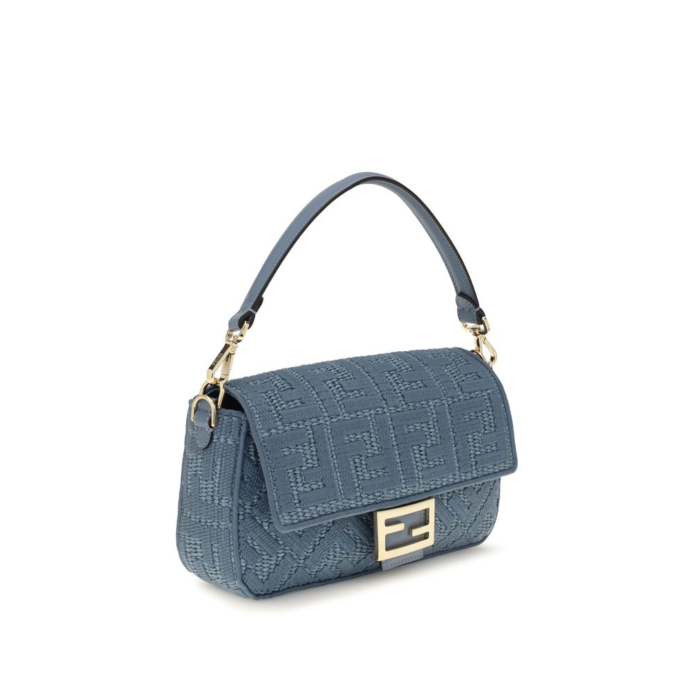 Fendi Blue Raffia Shoulder Bag | Regal Royce
