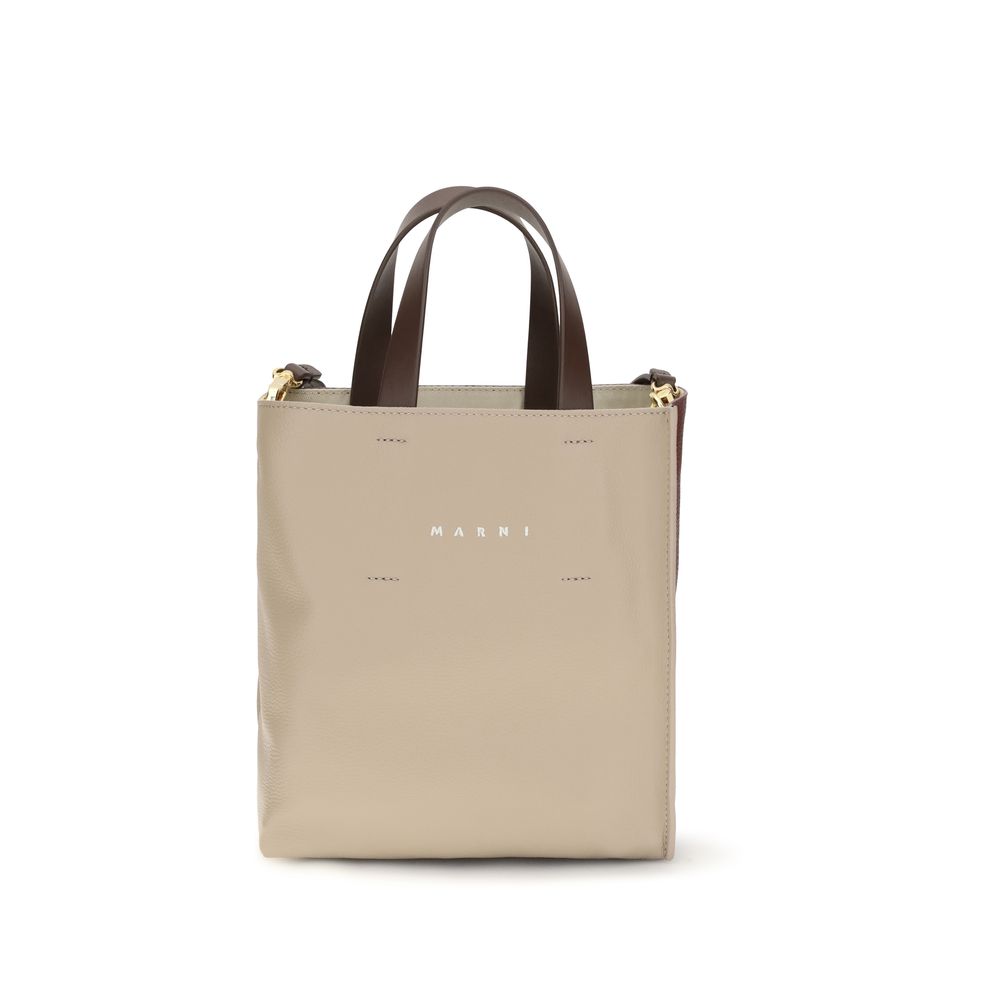 Marni Beige Calf Leather Bos Taurus Handbag | Regal Royce