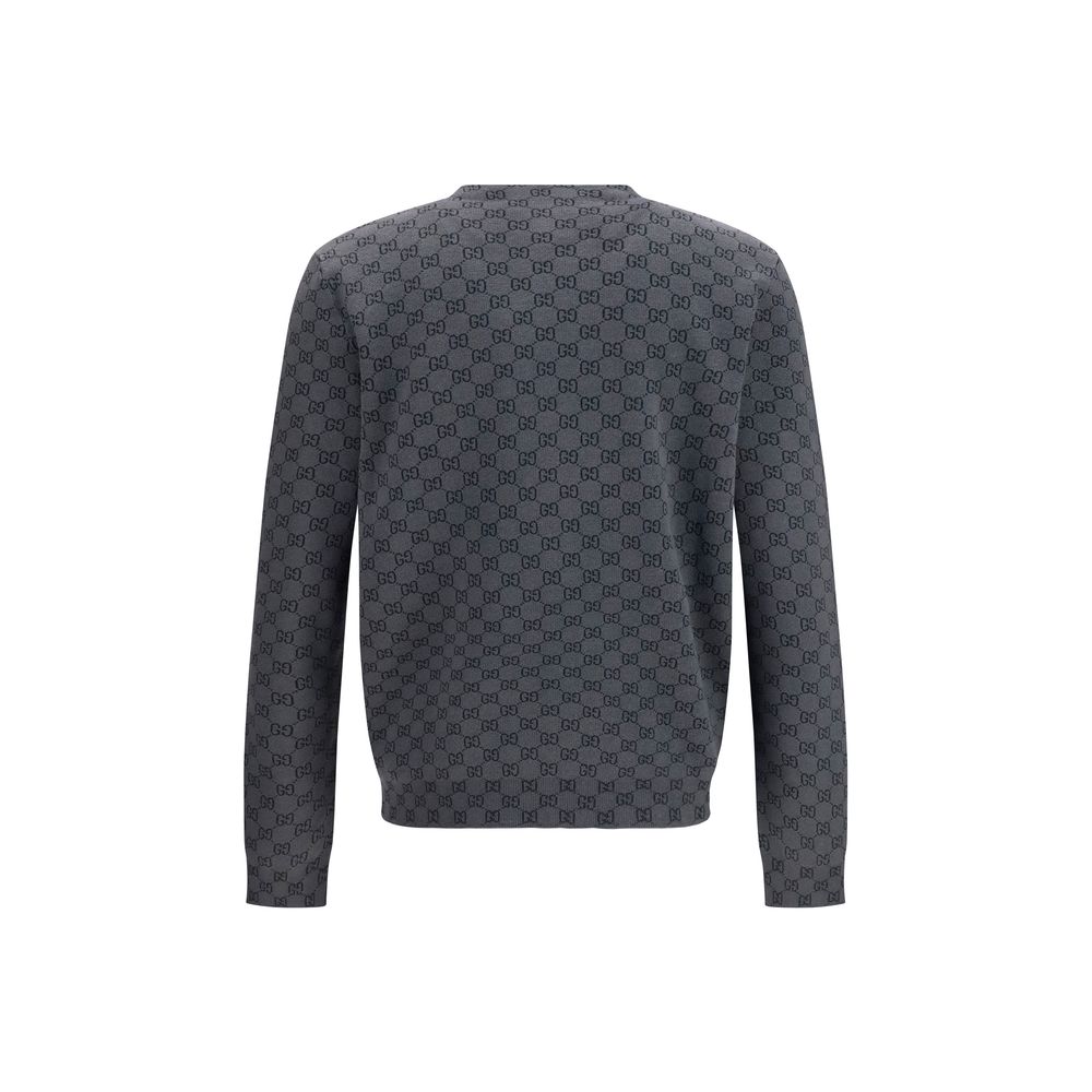 Gucci Gray Wool Oves Aries Cardigan | Regal Royce