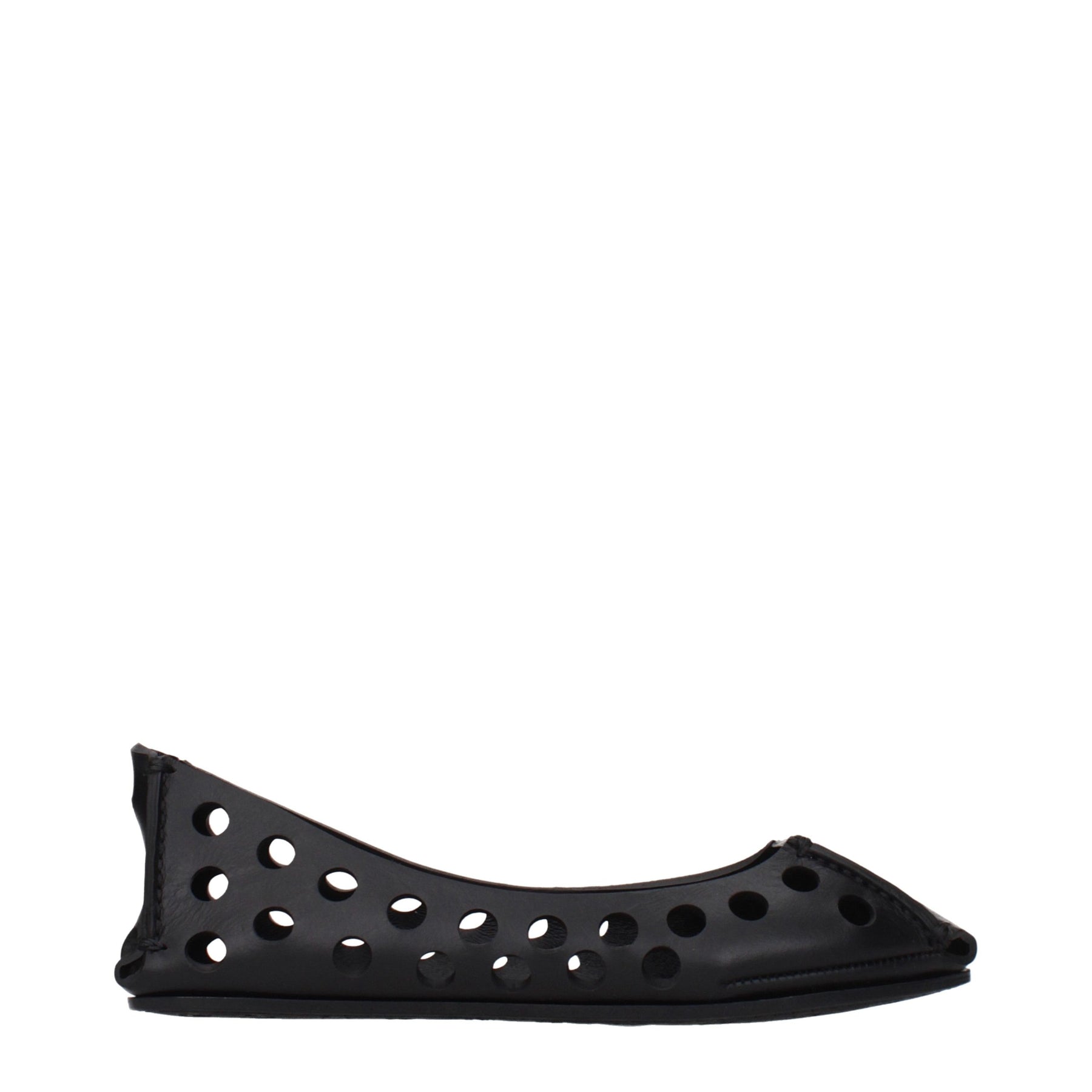 Alaïa Black Leather Ballet Flats | Regal Royce