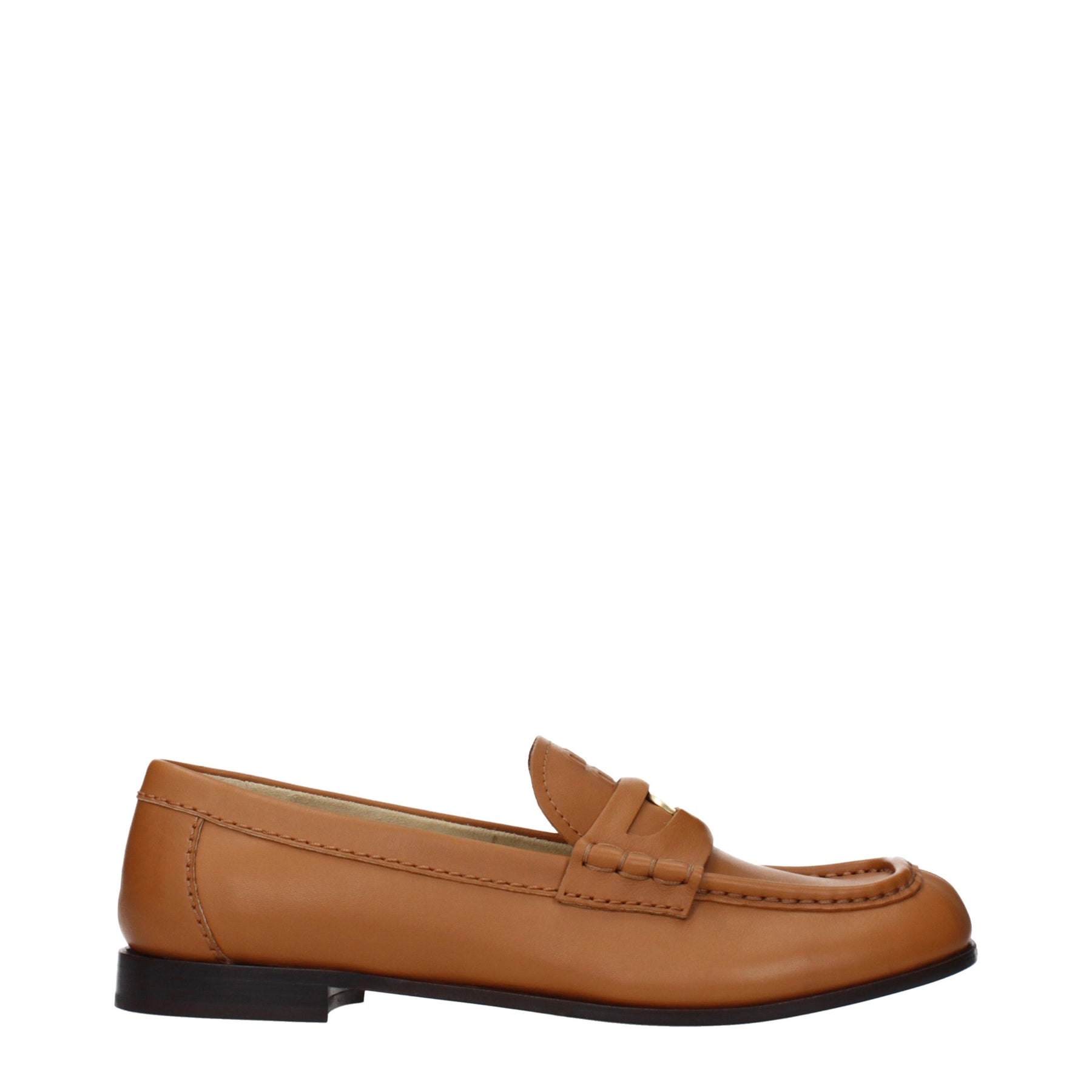 Miu Miu Brown Leather Slip-On Loafers | Regal Royce