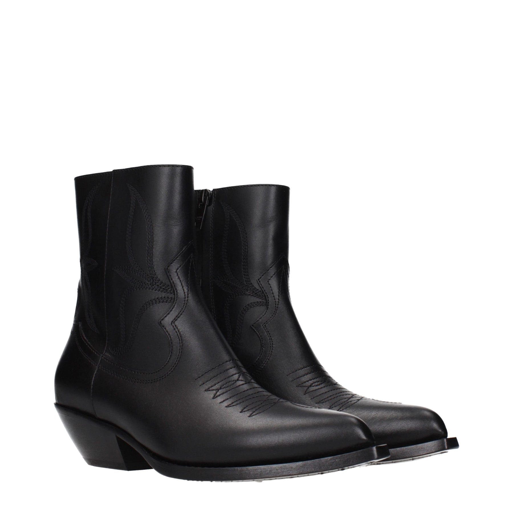 Celine Black Leather Ankle Boots | Regal Royce