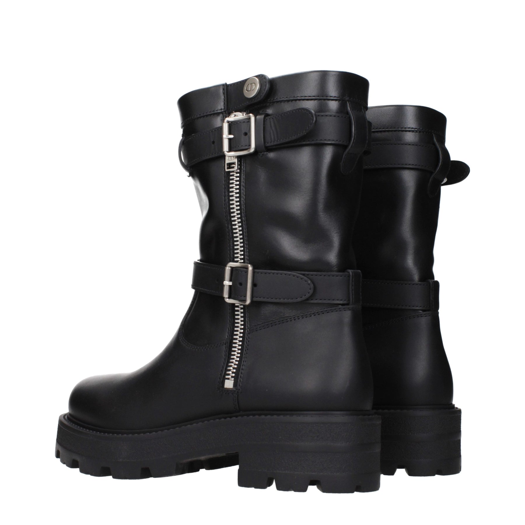 Christian Dior Black Leather Ankle Boots | Regal Royce