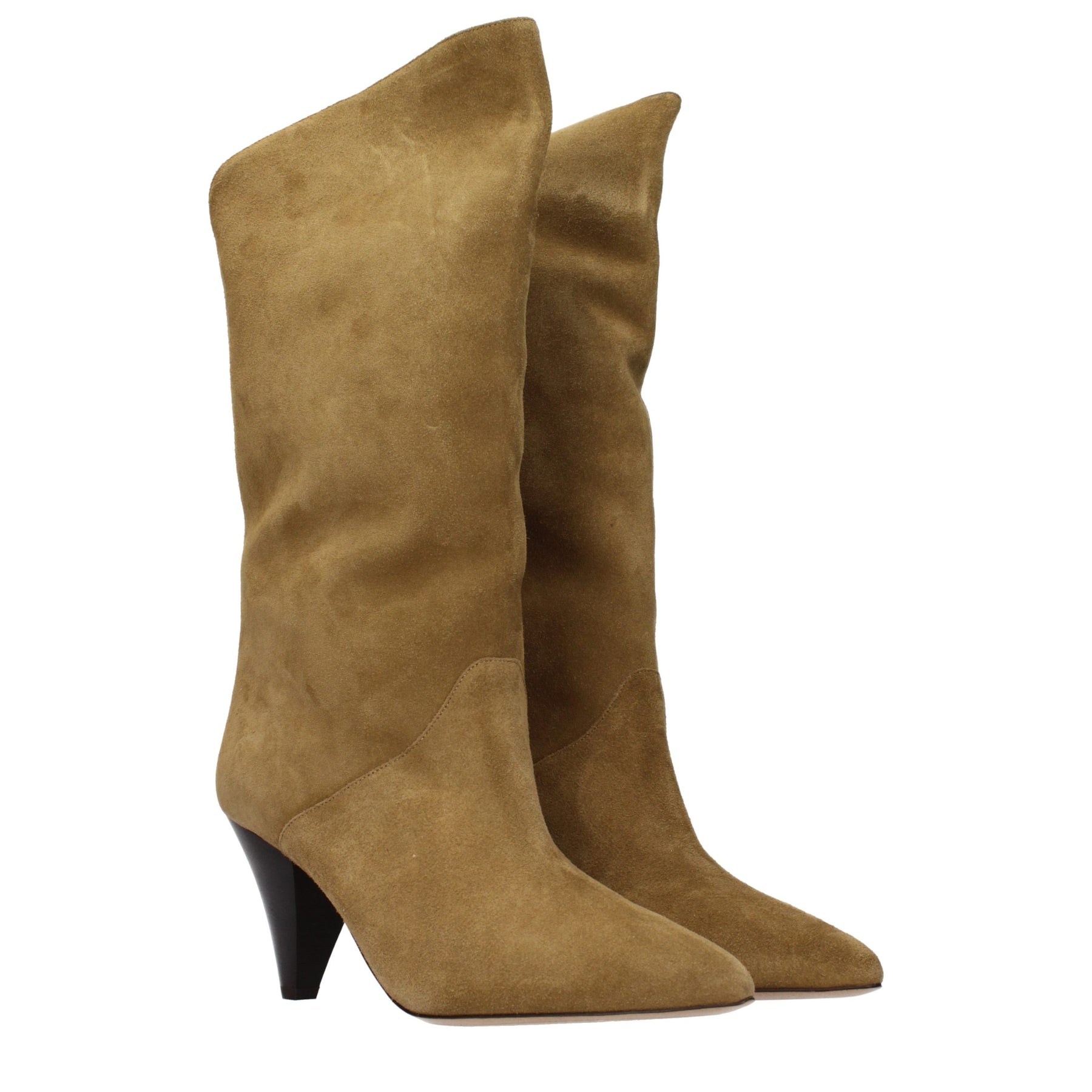 Isabel Marant Brown Leather High Heel Boots | Regal Royce
