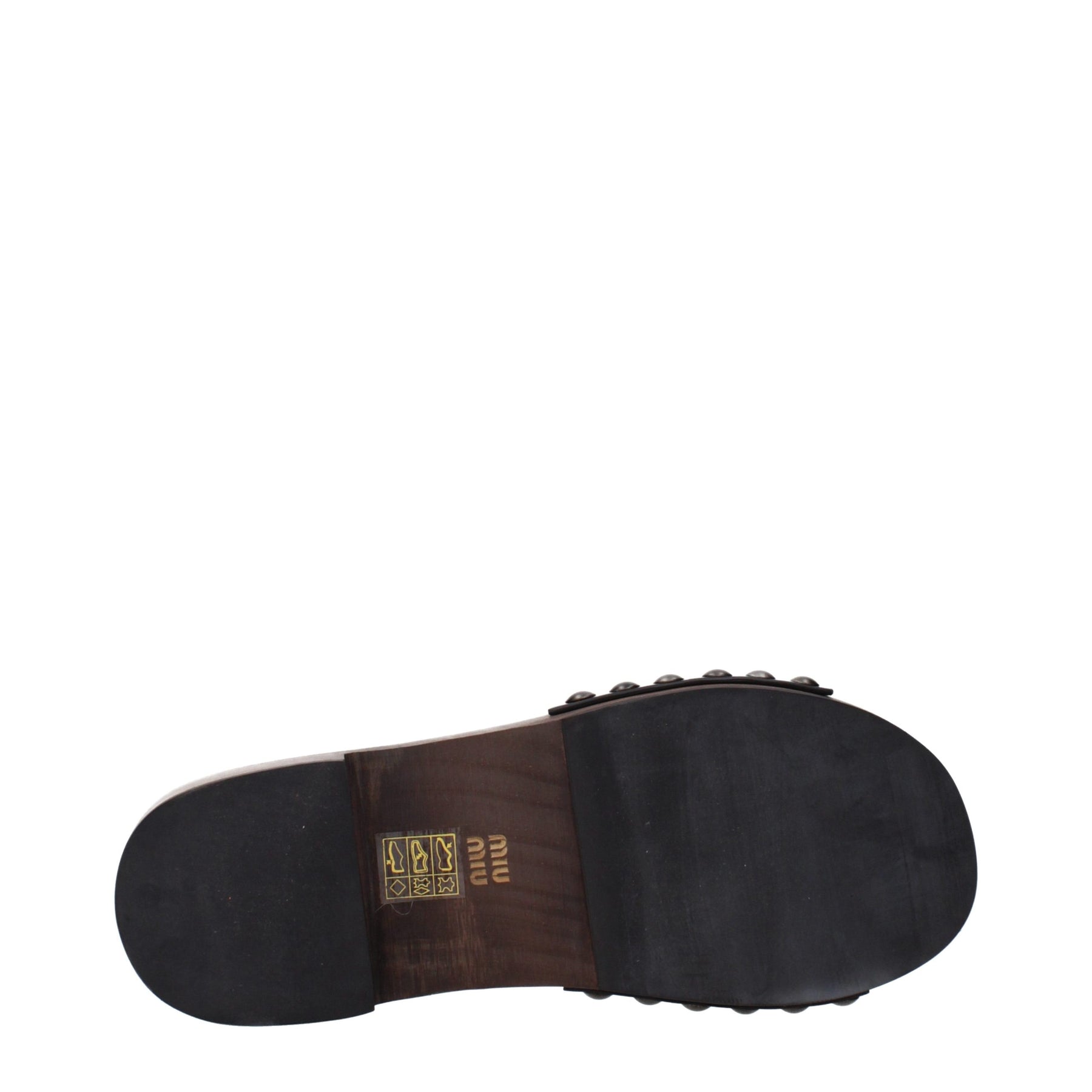 Miu Miu Black Leather Slippers | Regal Royce