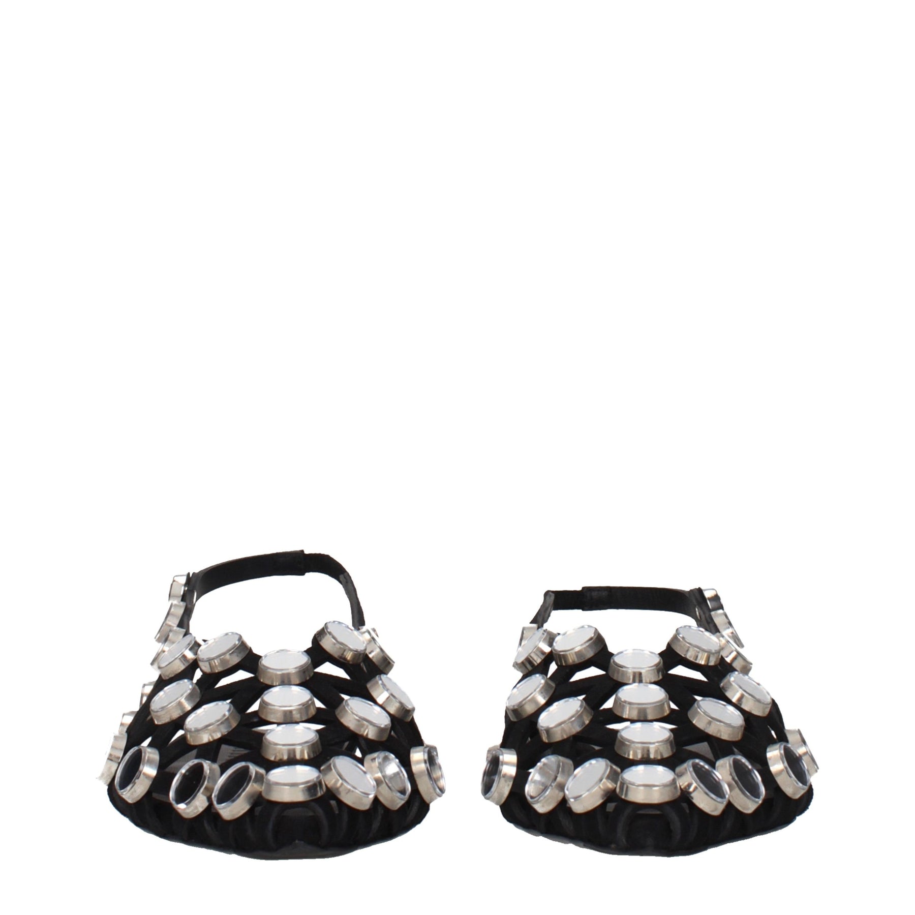 The Attico Black Leather Ballet Flats | Regal Royce
