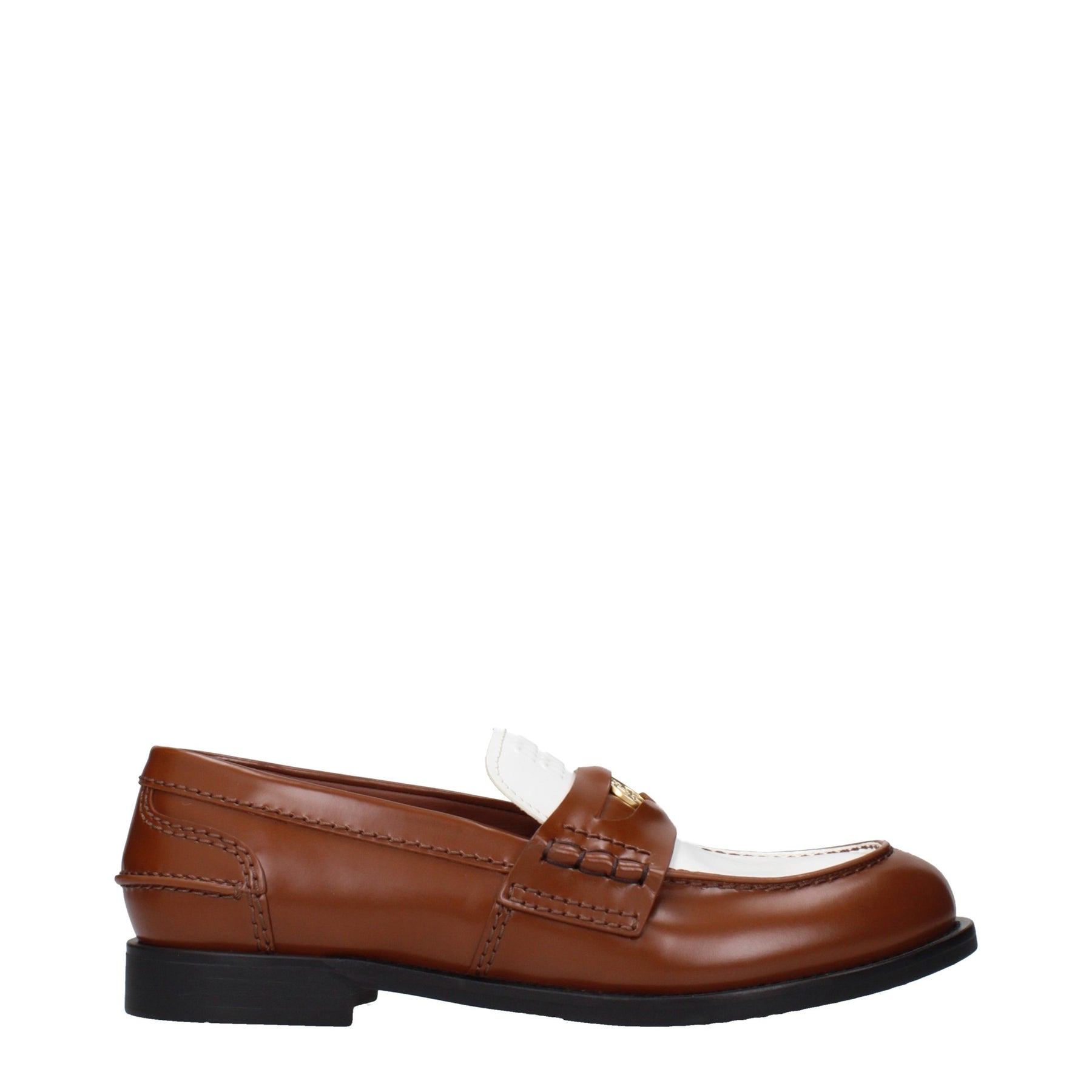 Miu Miu Brown Leather Slip-On Loafers | Regal Royce