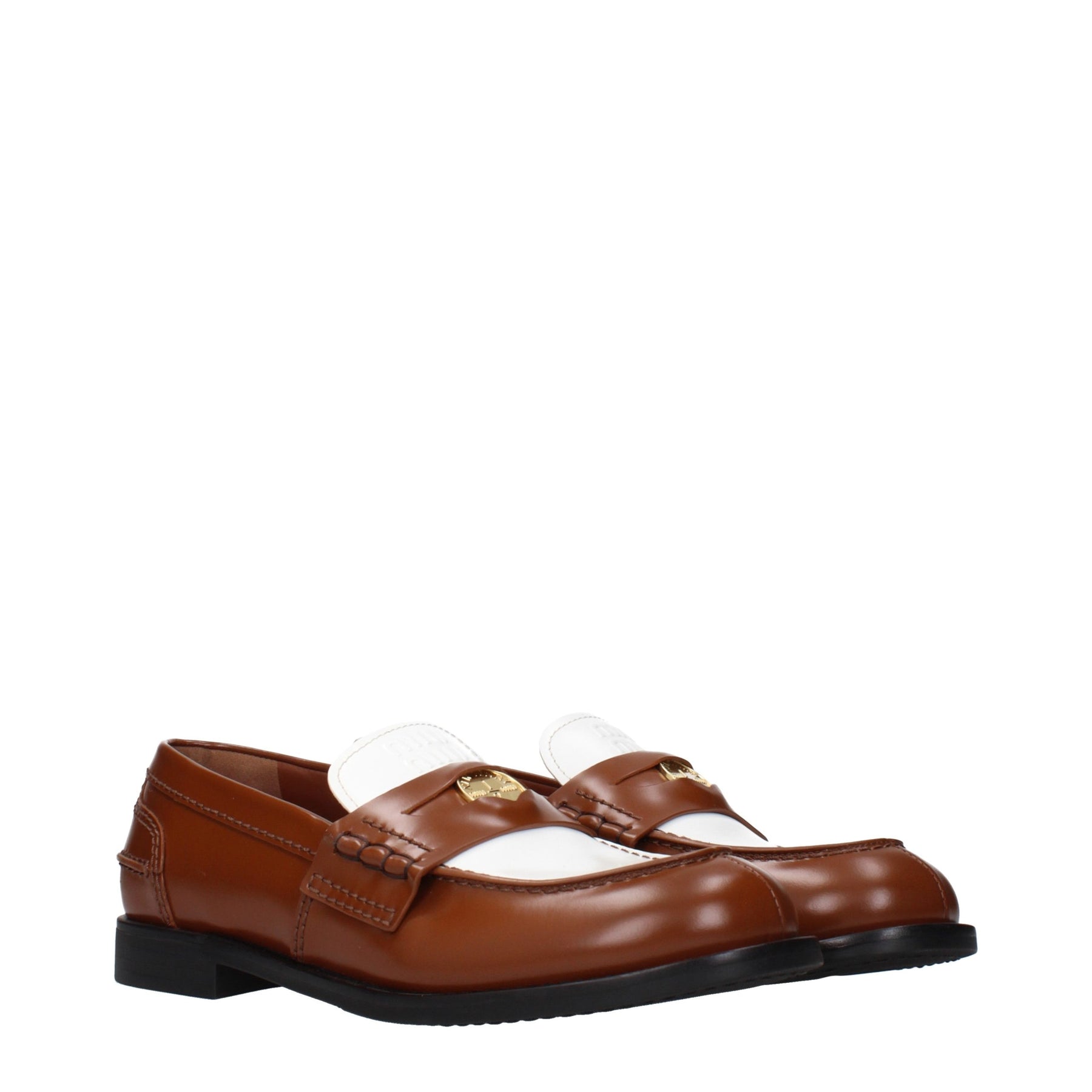 Miu Miu Brown Leather Slip-On Loafers | Regal Royce