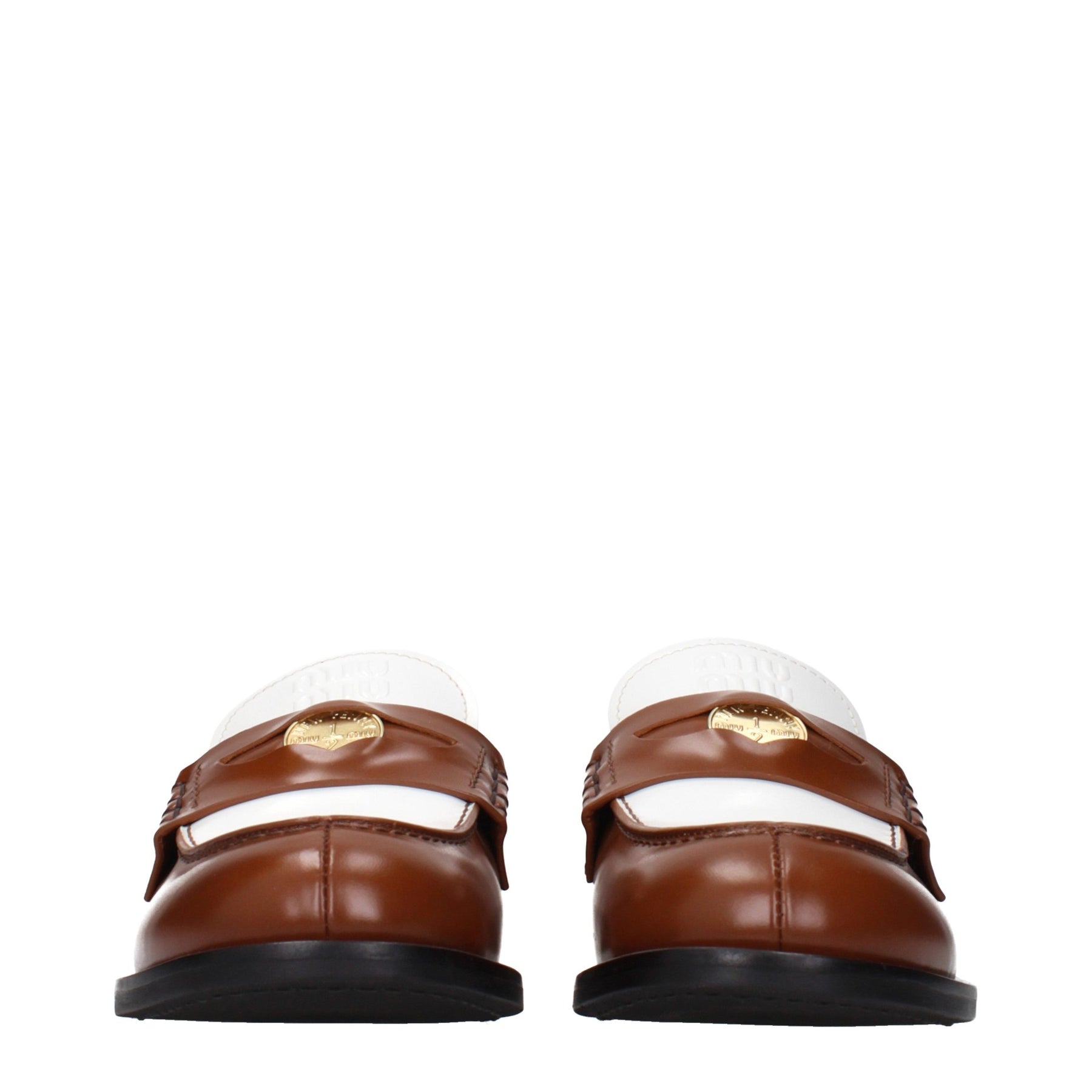 Miu Miu Brown Leather Slip-On Loafers | Regal Royce