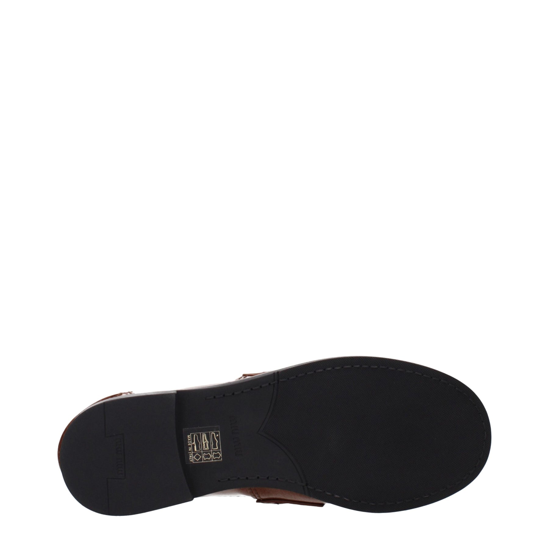 Miu Miu Brown Leather Slip-On Loafers | Regal Royce