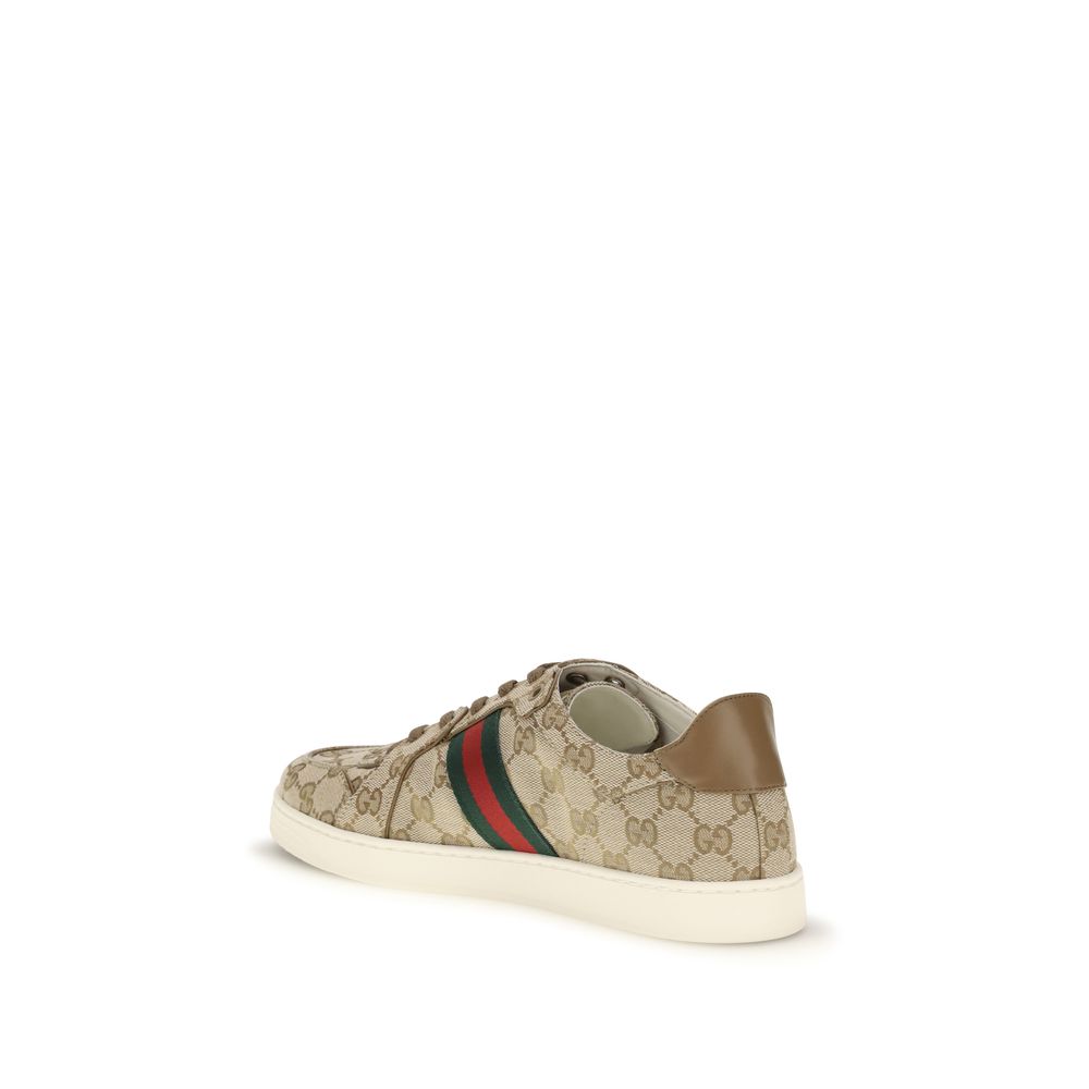 Gucci Beige Fabric Athletic Sneakers | Regal Royce
