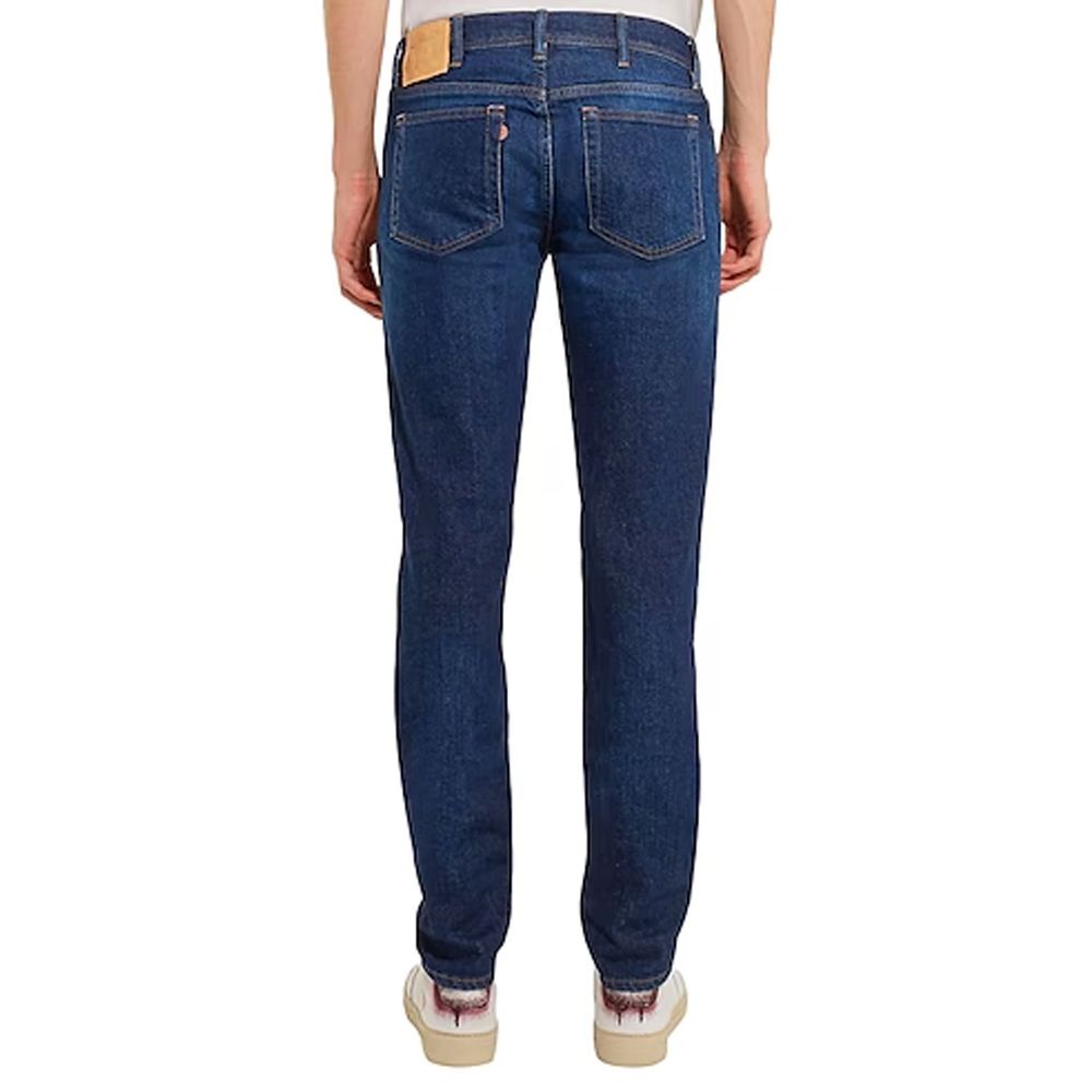 Acne Studios Blue Cotton Skinny Jeans | Regal Royce