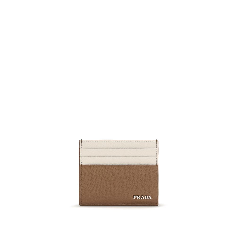 Prada Beige Calf Leather Bos Taurus Wallet | Regal Royce