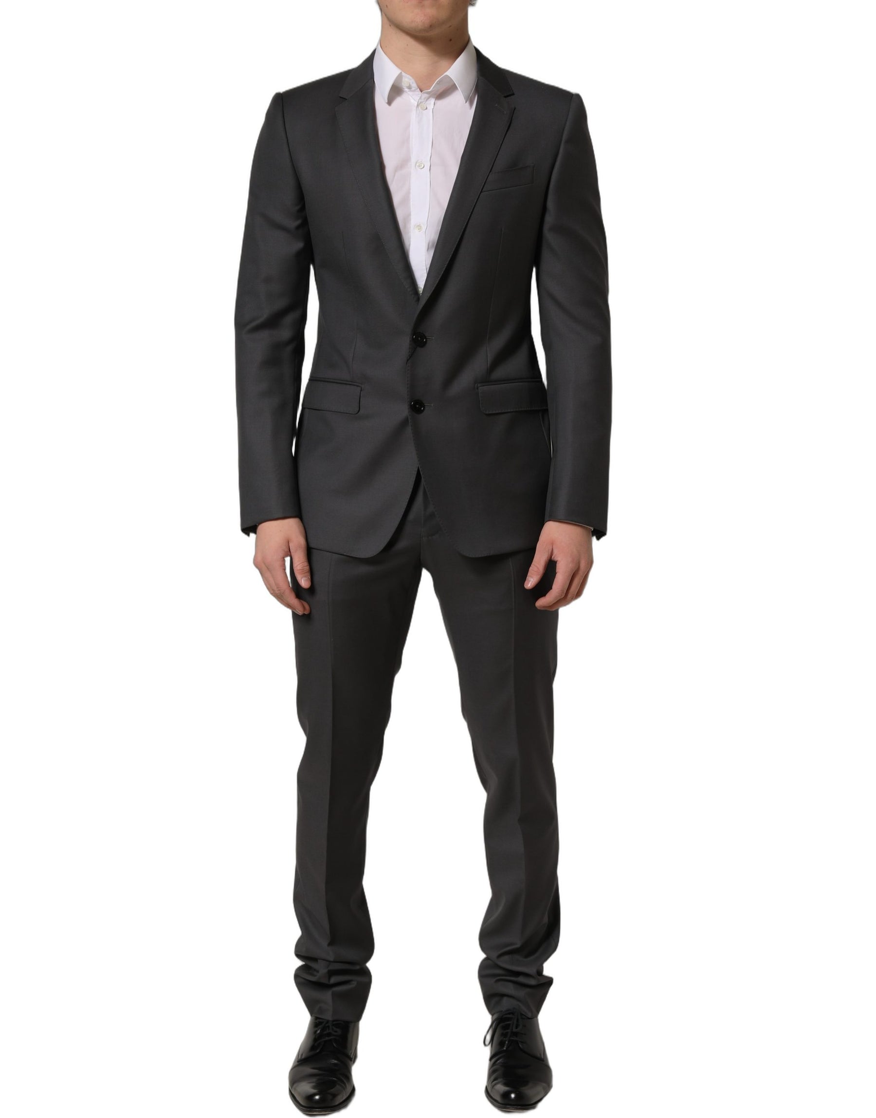 Dolce & Gabbana Gray MARTINI Slim Fit Formal 2Piece Men Suit | Regal Royce