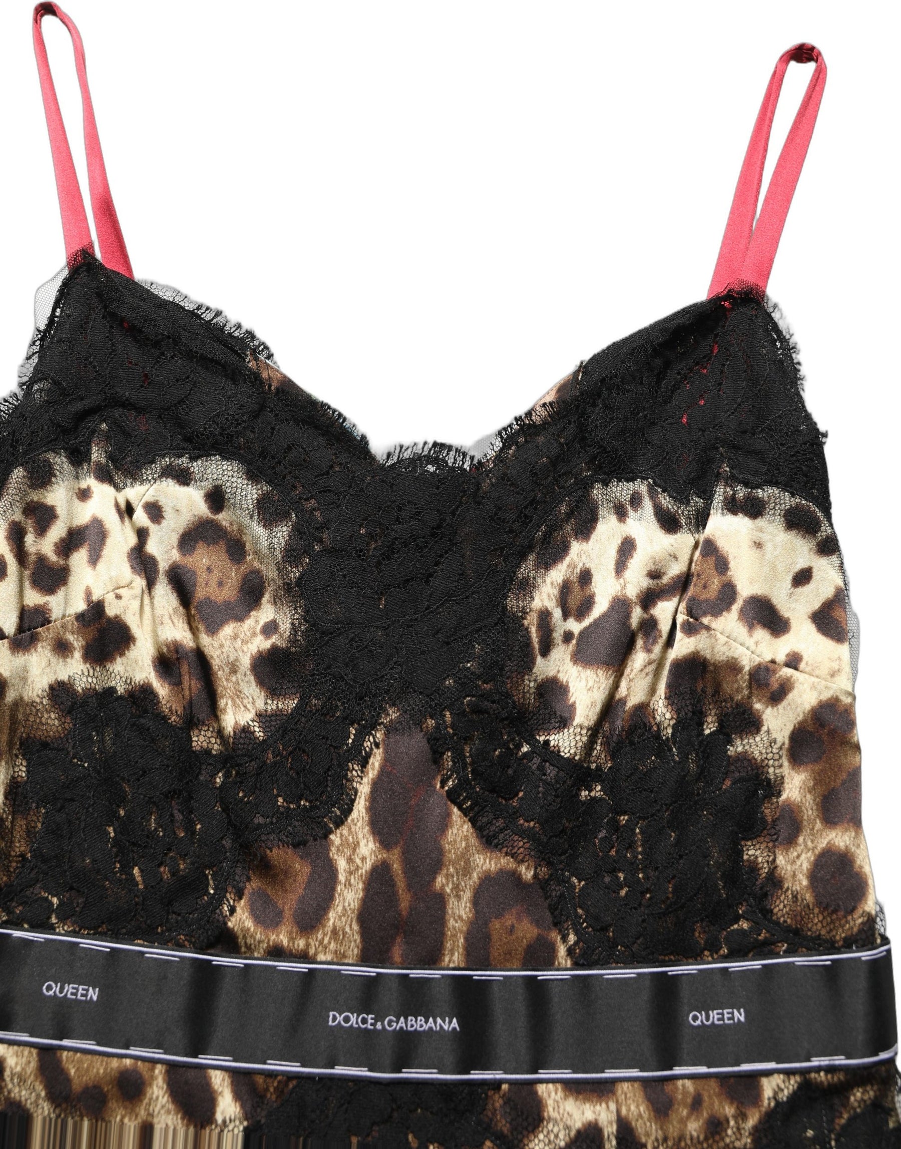 Dolce & Gabbana Multicolor Floral Leopard Silk Lace Trim Mini Dress | Regal Royce