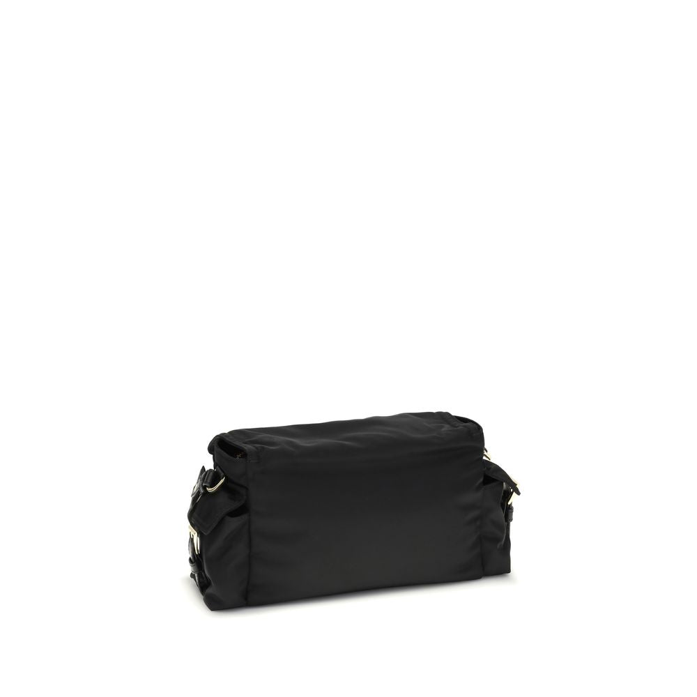 Prada Black Recycled Polyamide Shoulder Bag | Regal Royce