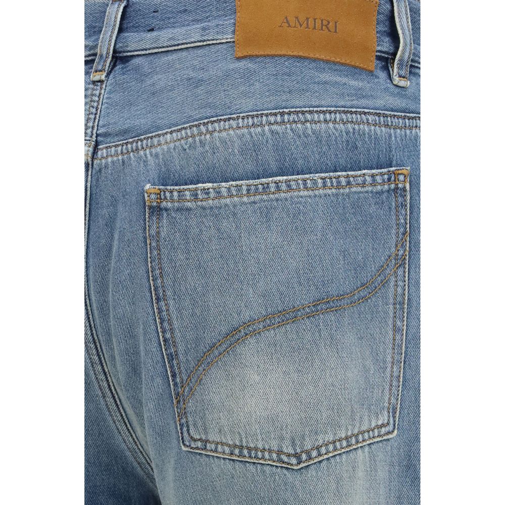Amiri Blue Cotton Flared Jeans | Regal Royce