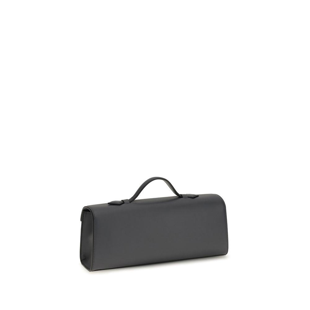 Savette Gray Calf Leather Bos Taurus Shoulder Bag | Regal Royce