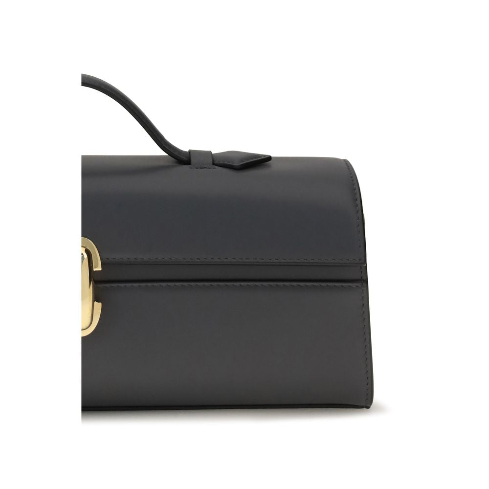 Savette Gray Calf Leather Bos Taurus Shoulder Bag | Regal Royce