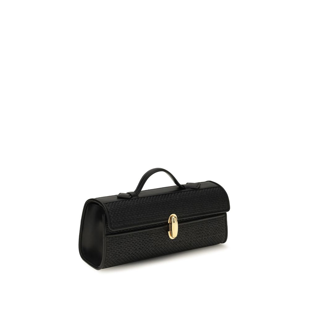 Savette Black Raffia Handbag | Regal Royce