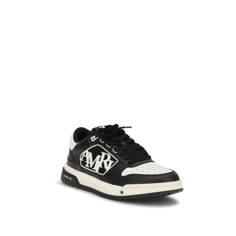 Amiri Black Calf Leather Bos Taurus Low Top Sneakers | Regal Royce