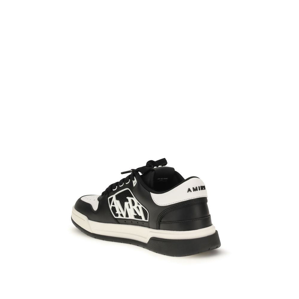 Amiri Black Calf Leather Bos Taurus Low Top Sneakers | Regal Royce
