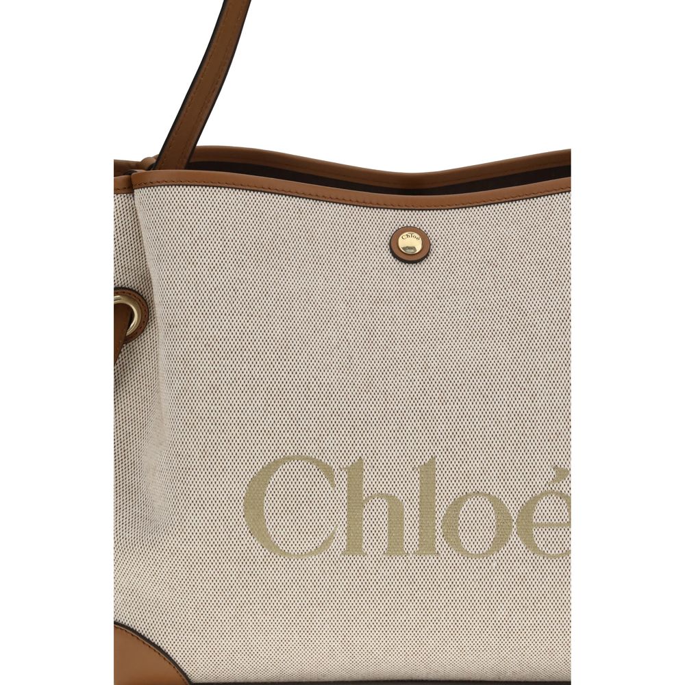 Chloé Beige Cotton Shoulder Bag | Regal Royce