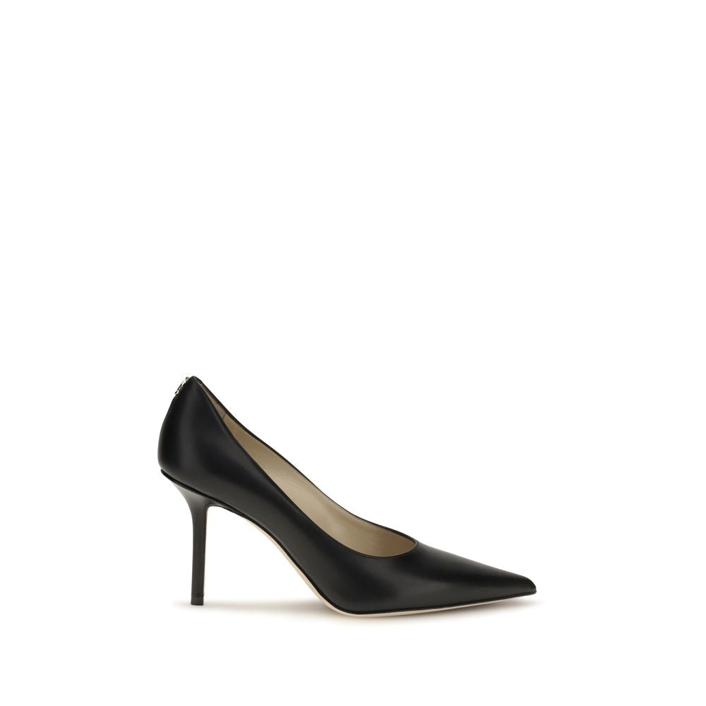 Jimmy Choo Black Calf Leather Bos Taurus High Heel Pumps | Regal Royce