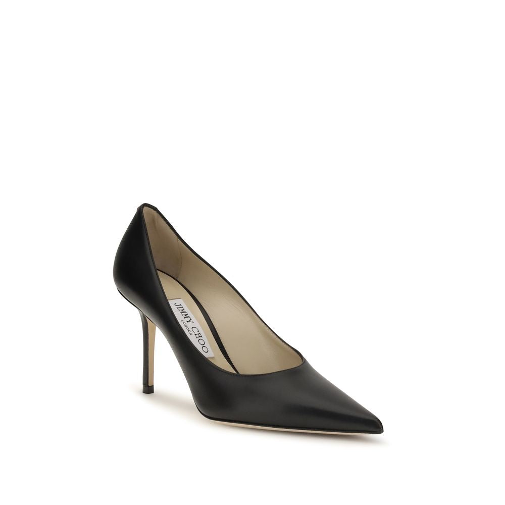 Jimmy Choo Black Calf Leather Bos Taurus High Heel Pumps | Regal Royce