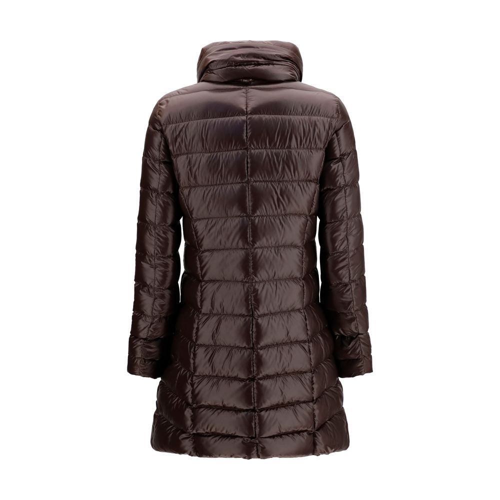 Herno Brown Polyamide Full-Length Jacket | Regal Royce