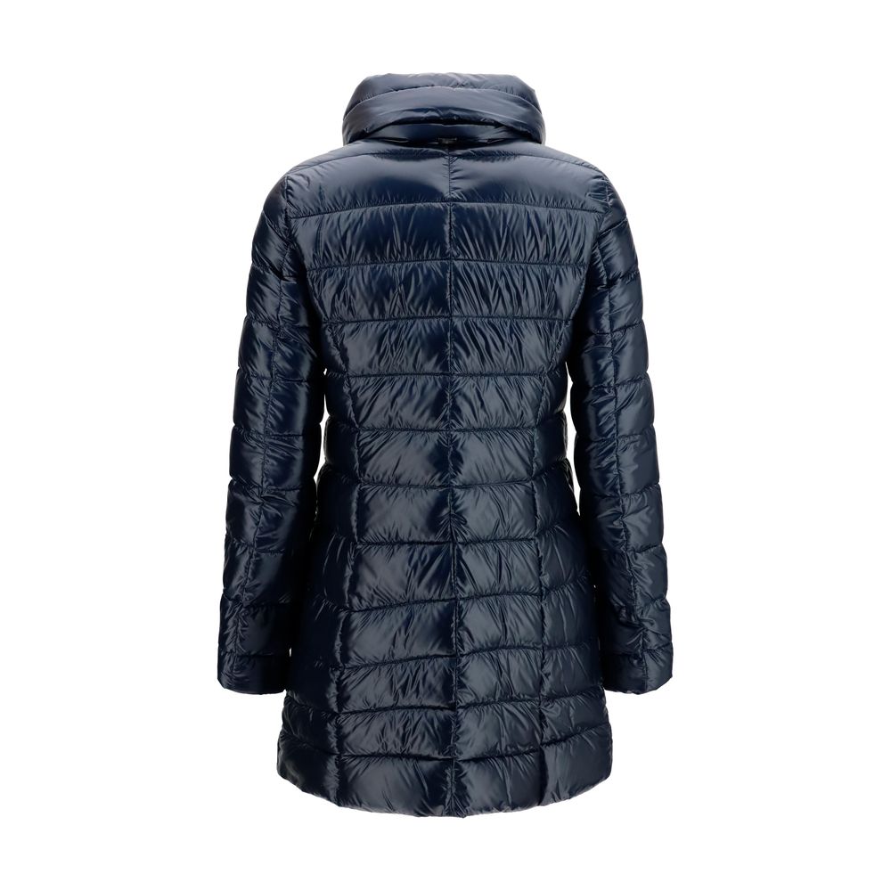 Herno Blue Polyamide Full-Length Jacket | Regal Royce