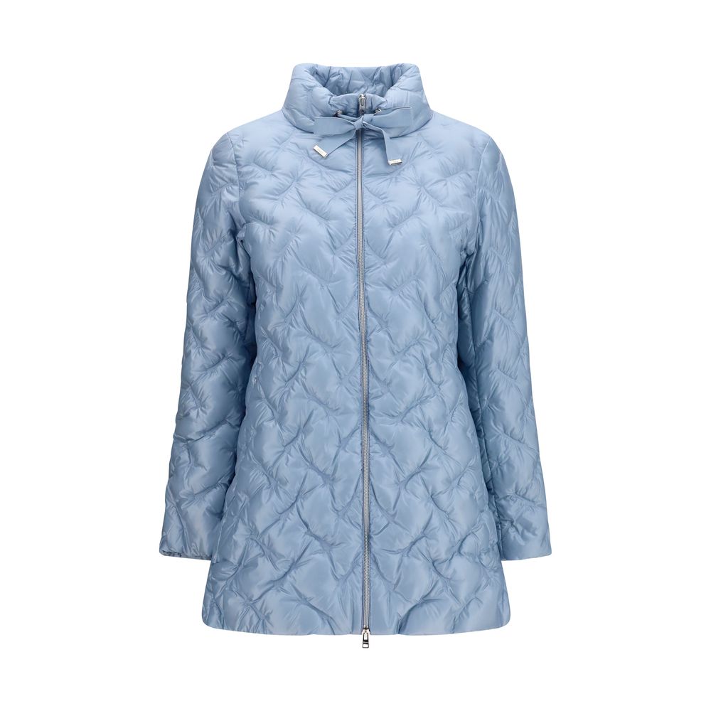 Herno Blue Polyester Full-Length Jacket | Regal Royce