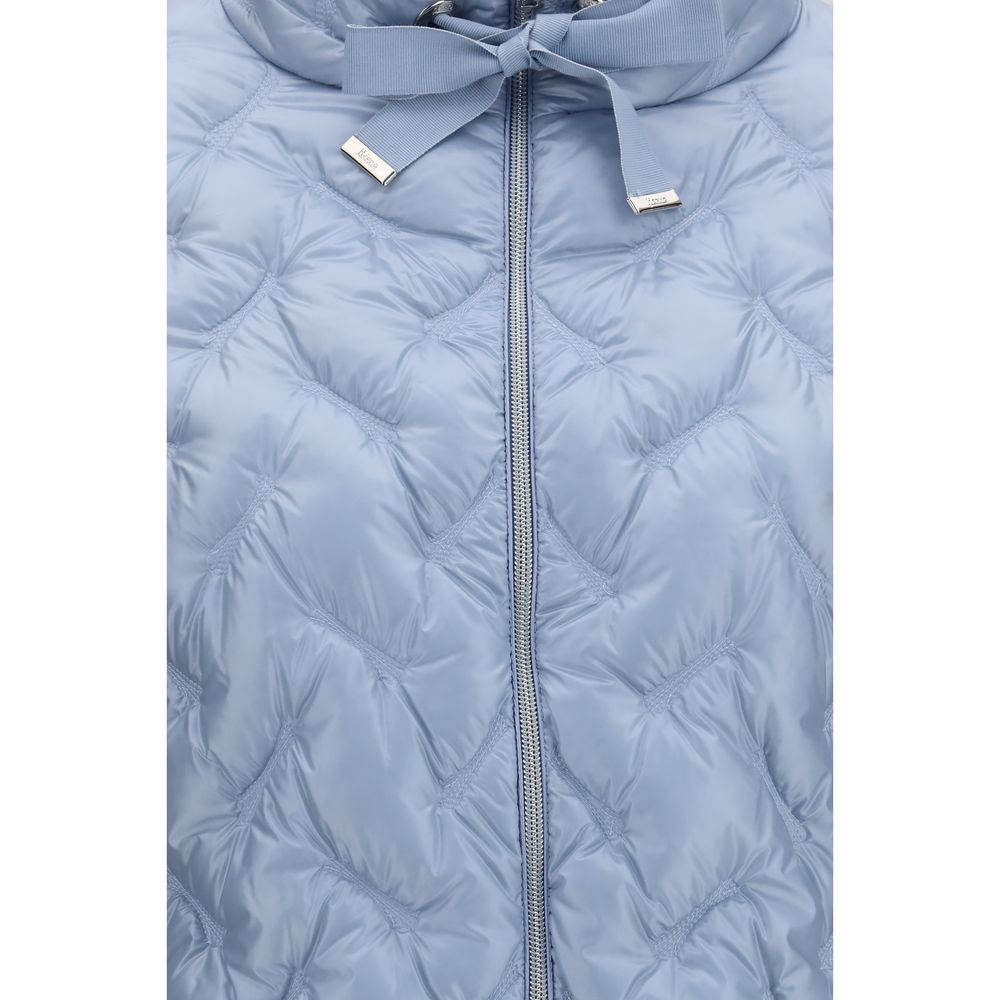 Herno Blue Polyester Full-Length Jacket | Regal Royce
