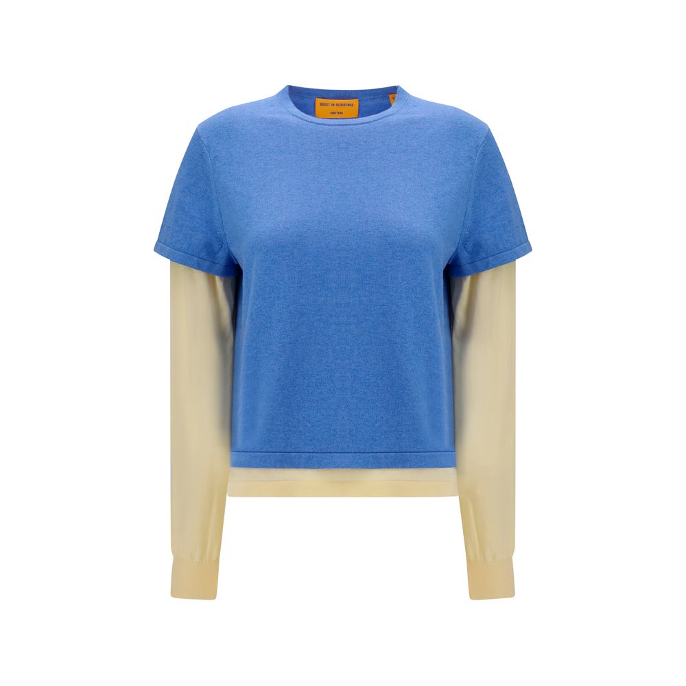 Guest in Residence Blue Cotton Sweatshirt | Regal Royce