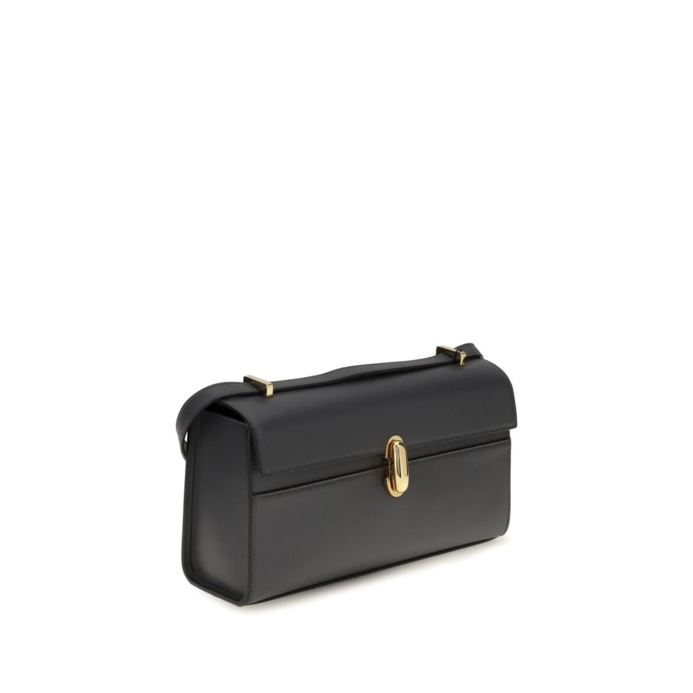 Savette Gray Calf Leather Bos Taurus Shoulder Bag | Regal Royce