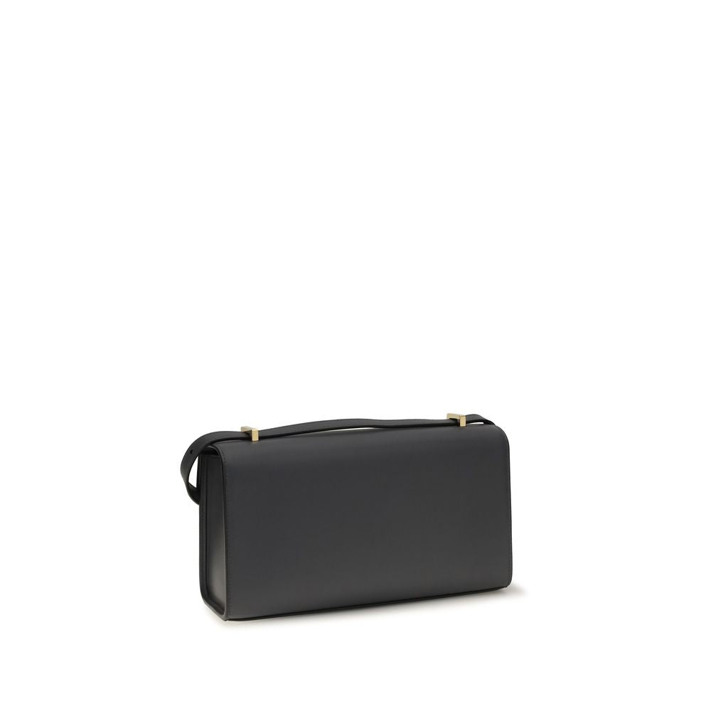 Savette Gray Calf Leather Bos Taurus Shoulder Bag | Regal Royce