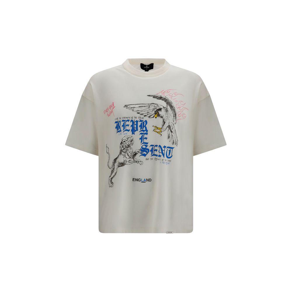 Represent Beige Cotton T-Shirt | Regal Royce