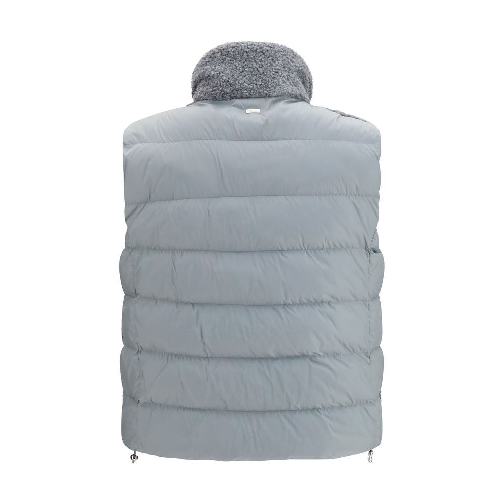 Herno Gray Polyester Sleeveless Jacket | Regal Royce