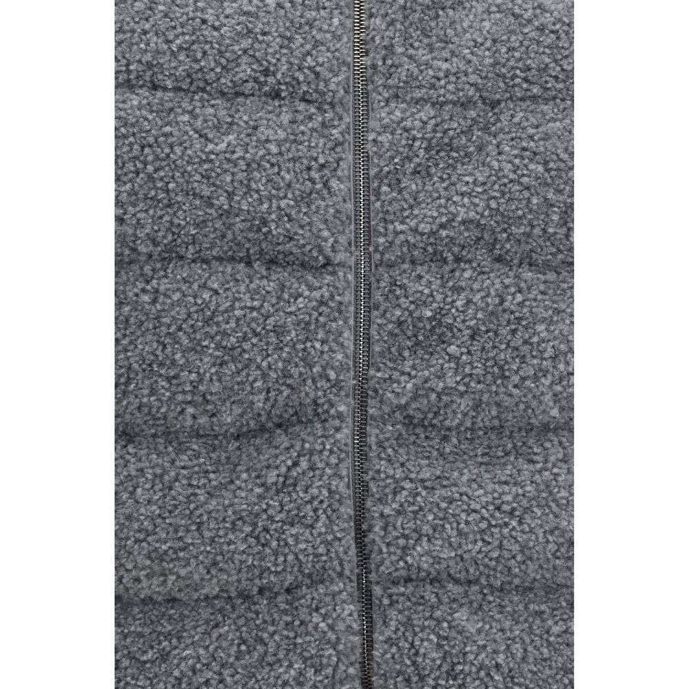Herno Gray Polyester Sleeveless Jacket | Regal Royce