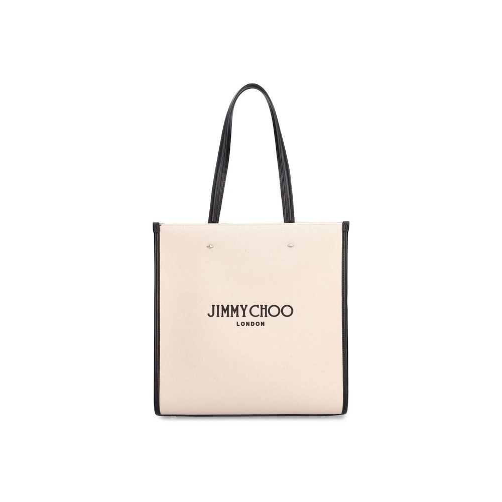 Jimmy Choo Beige Canvas Tote Bag | Regal Royce
