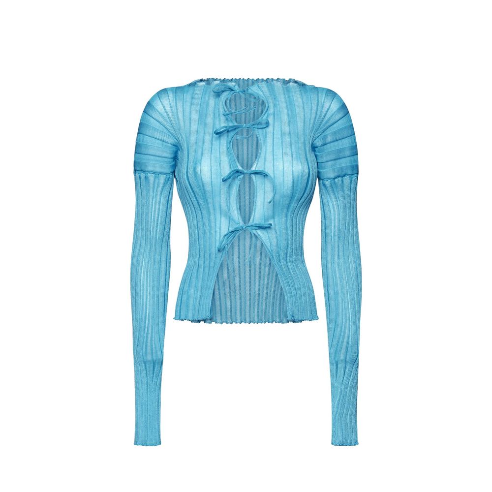 A. ROEGE HOVE Blue Cotton Cardigan | Regal Royce