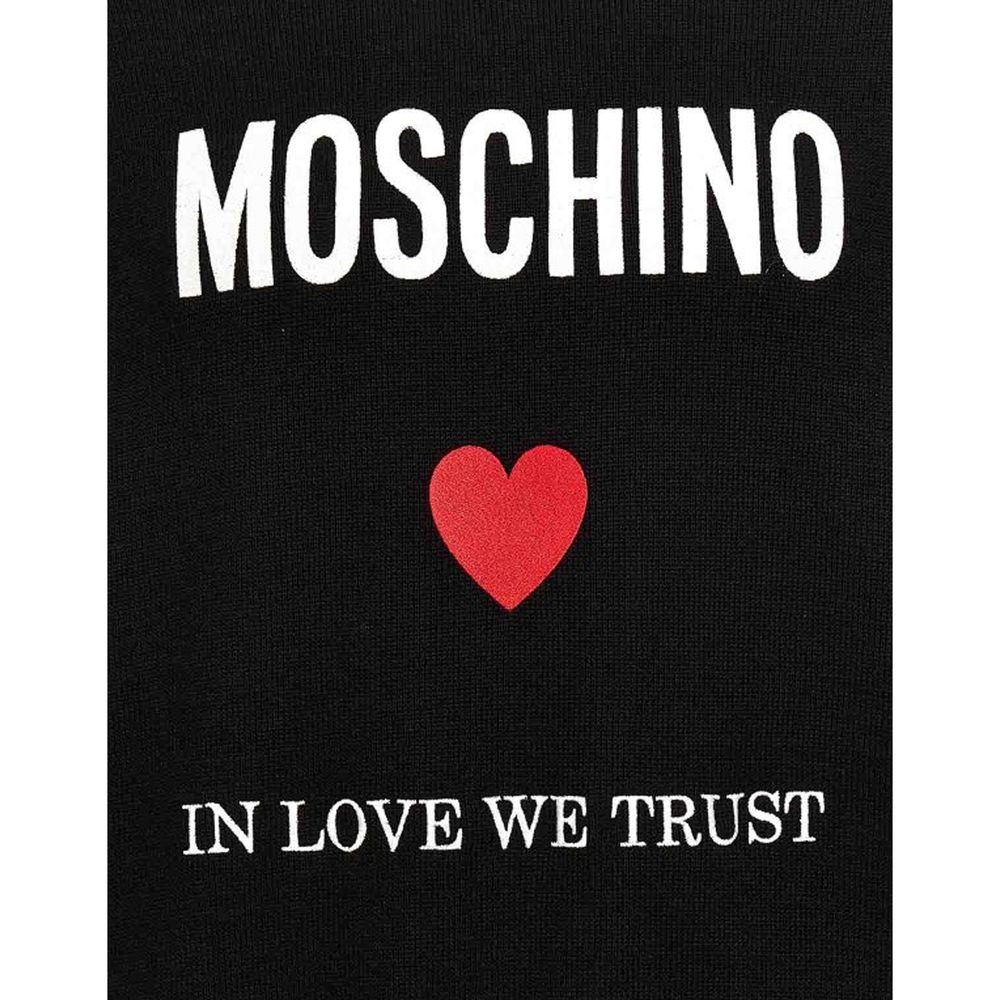Moschino Couture Black Cotton Sweatshirt | Regal Royce