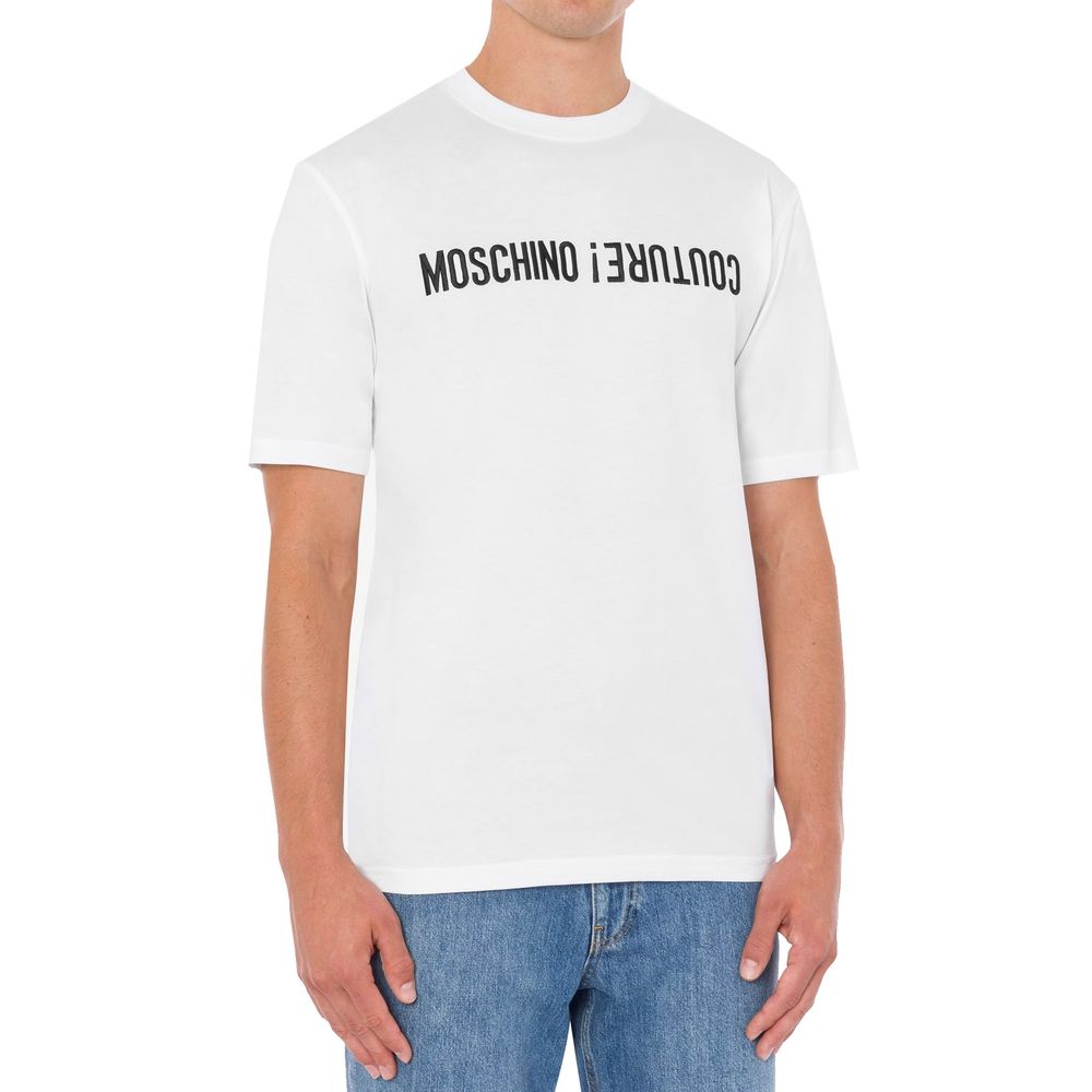 Moschino White Cotton T-Shirt | Regal Royce