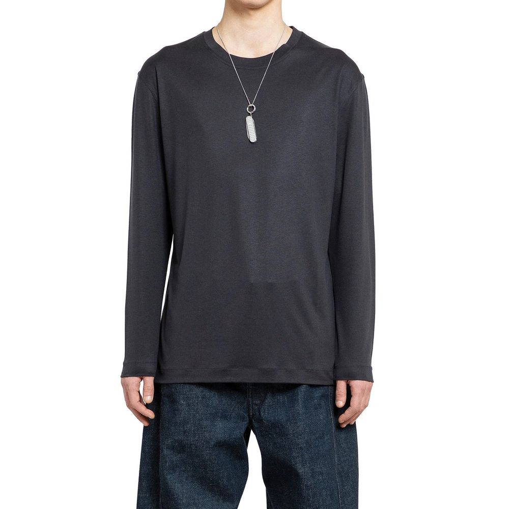 Lemaire Black Silk T-Shirt | Regal Royce