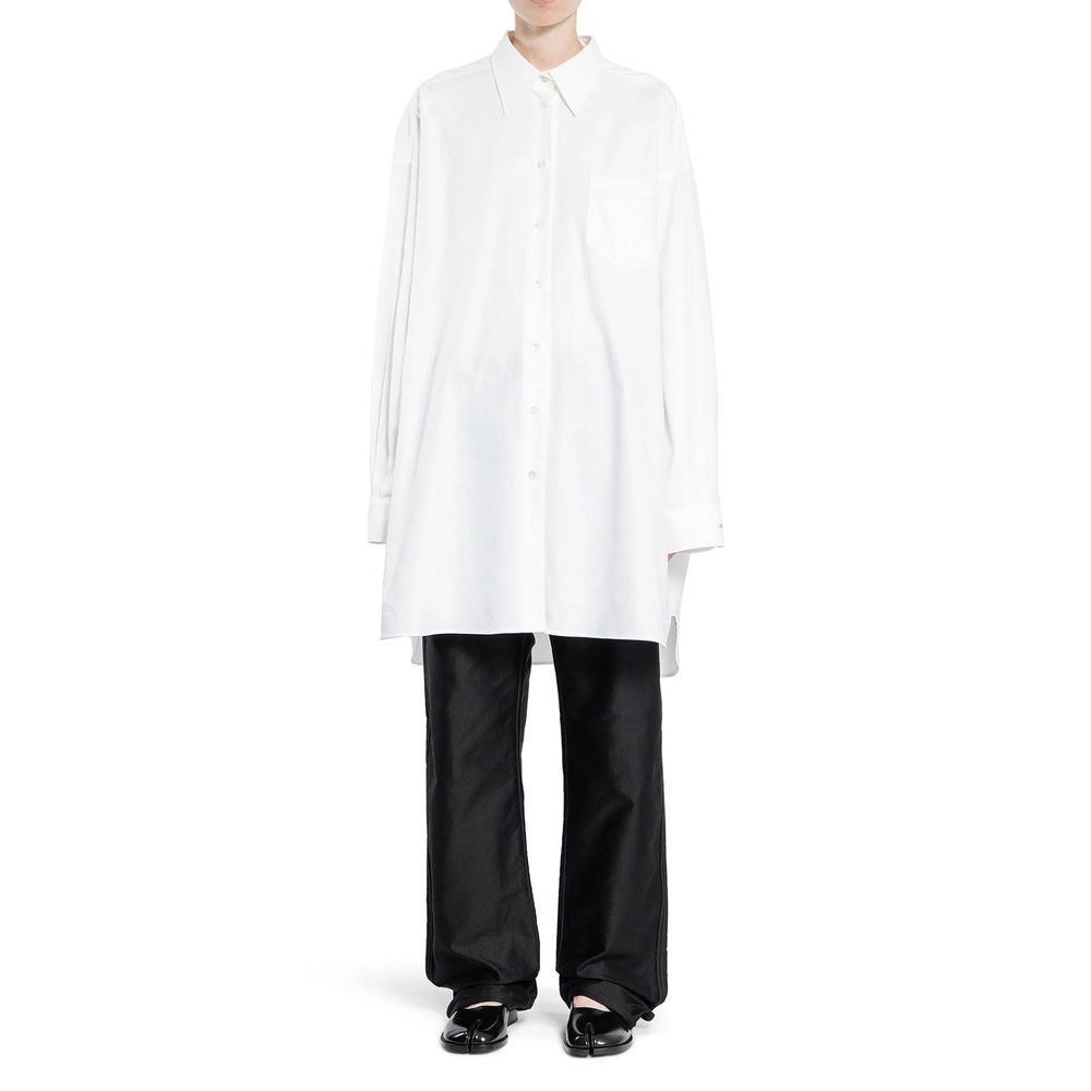 Maison Margiela White Cotton Blouse | Regal Royce