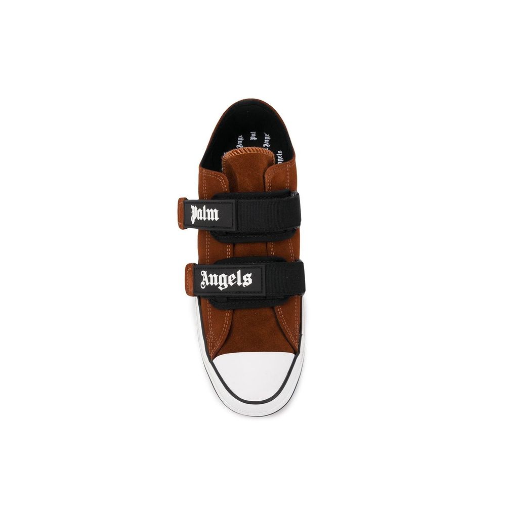 Palm Angels Brown Calfskin Low Top Sneakers | Regal Royce