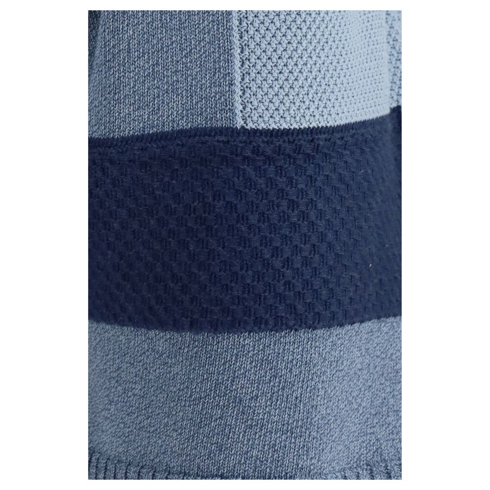 Laneus Blue Cotton Bermuda Shorts | Regal Royce