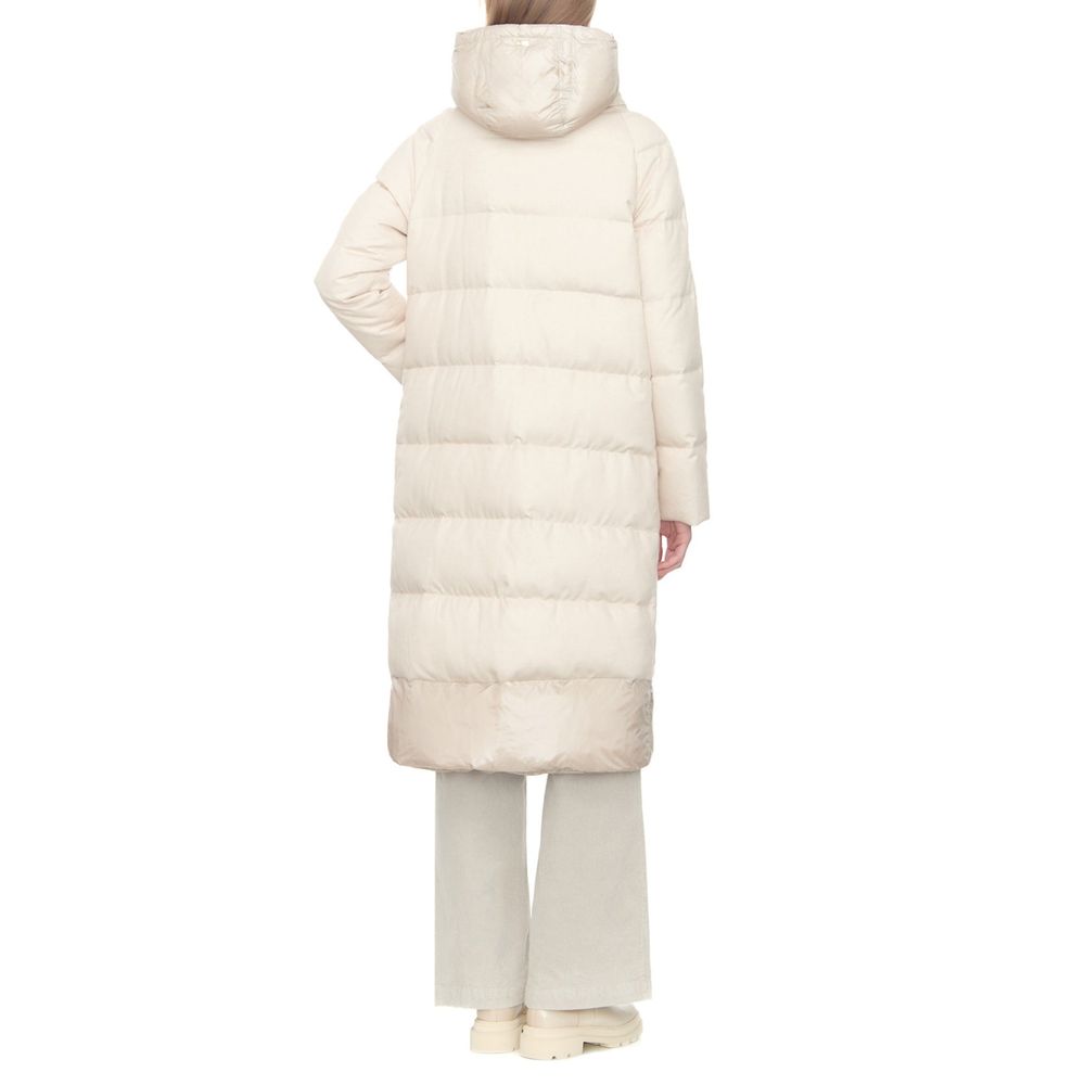 Herno White Cashmere Coat | Regal Royce