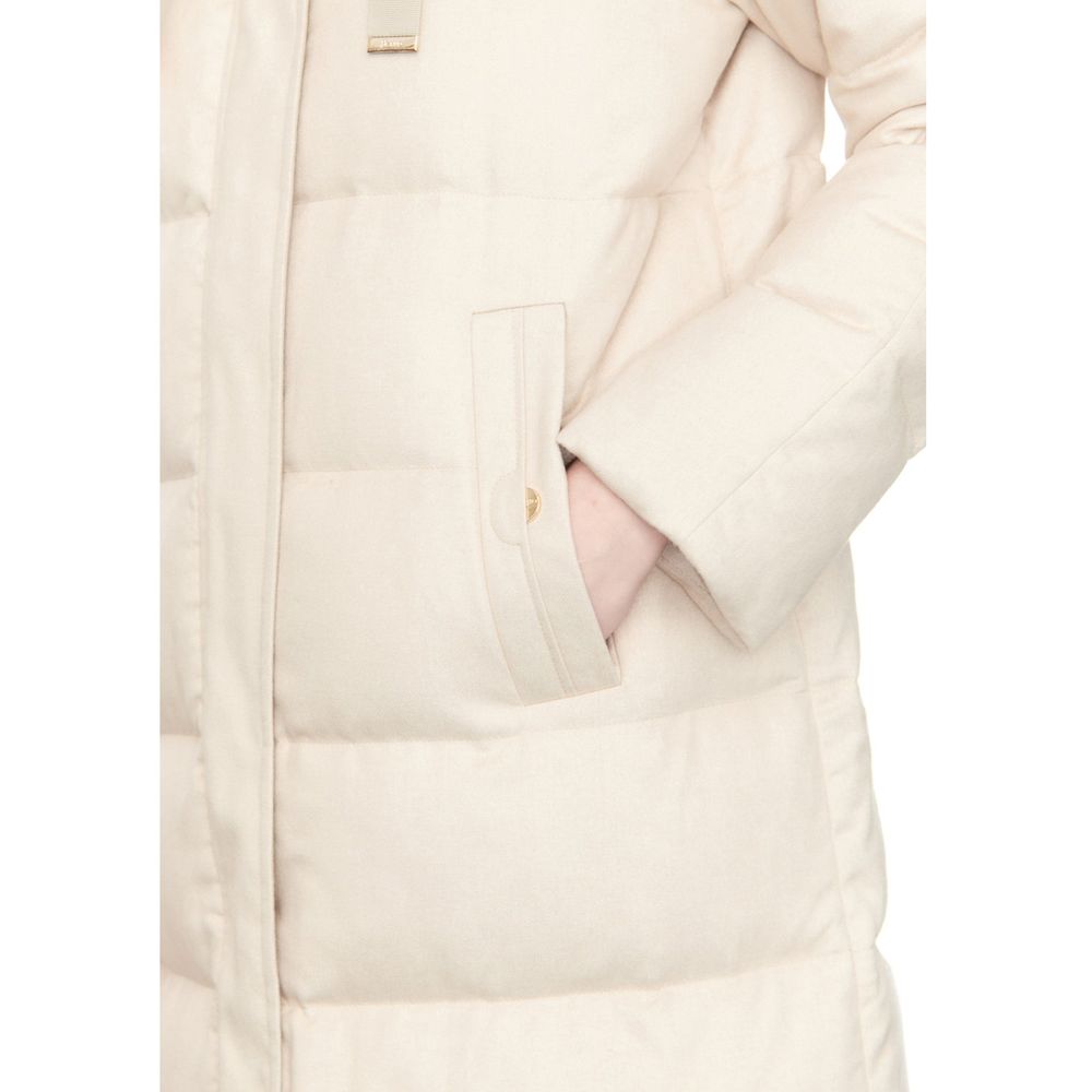 Herno White Cashmere Coat | Regal Royce