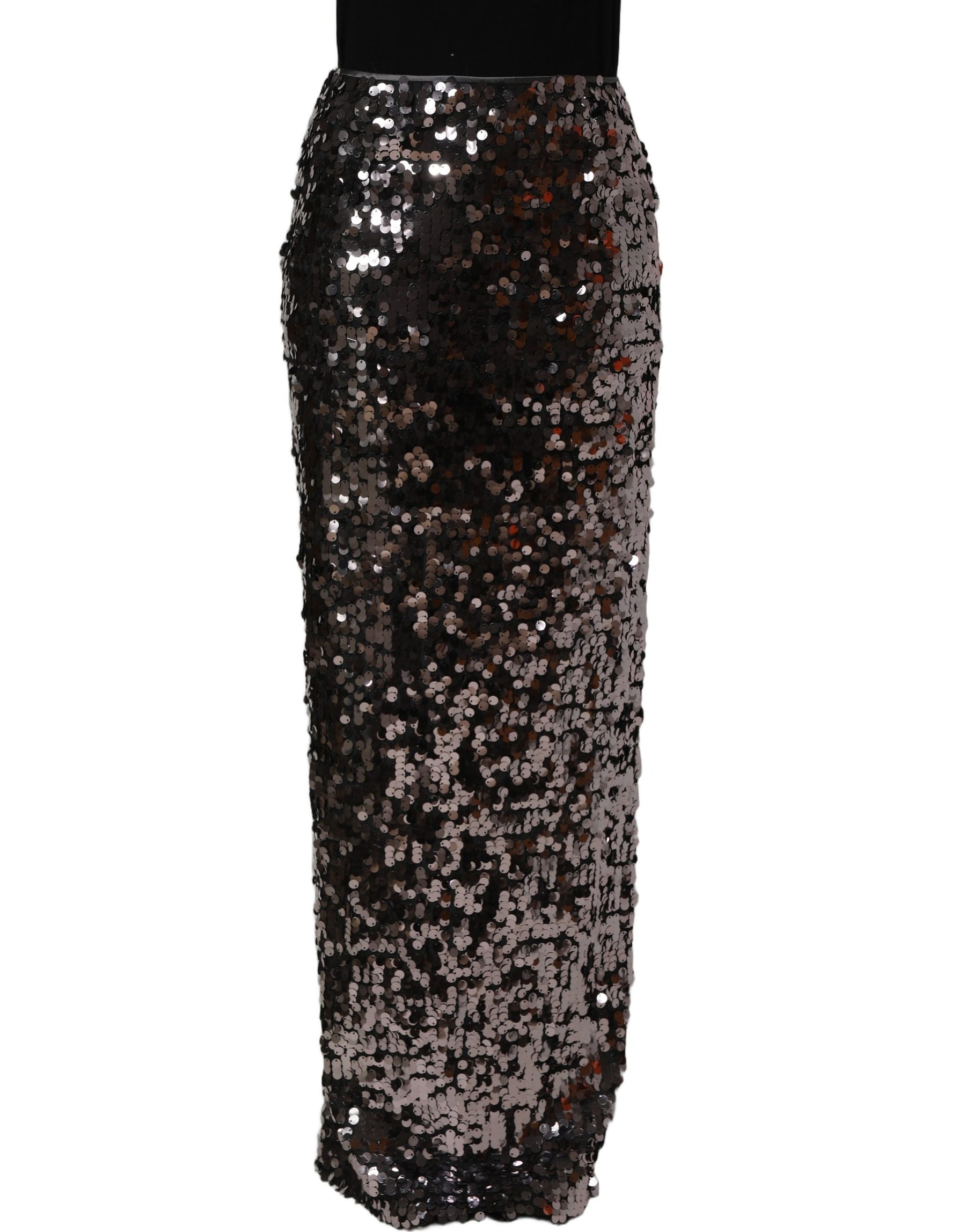 Dolce & Gabbana Brown Sequinned Embellished PencilCut Skirt | Regal Royce